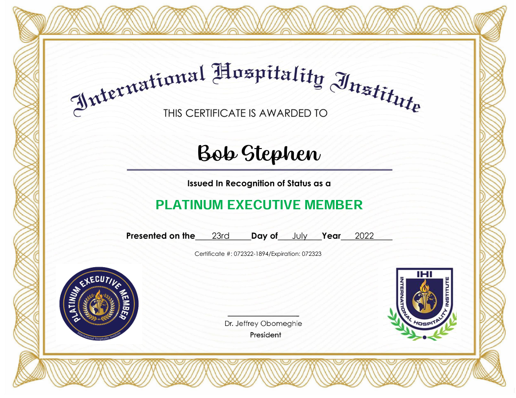 Platinum Executive Membership