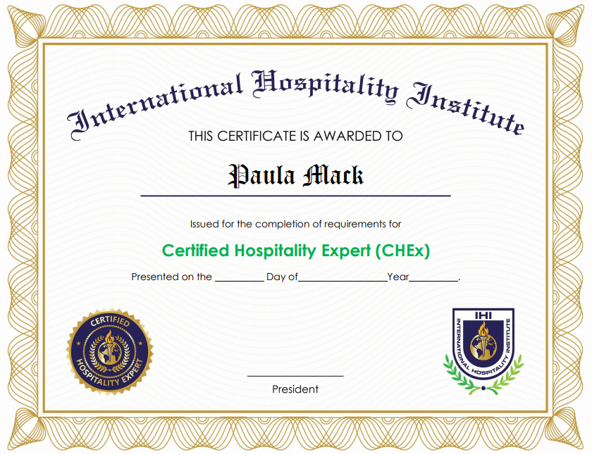Certified Hospitality Expert (CHEx)-Mini-MBA Program